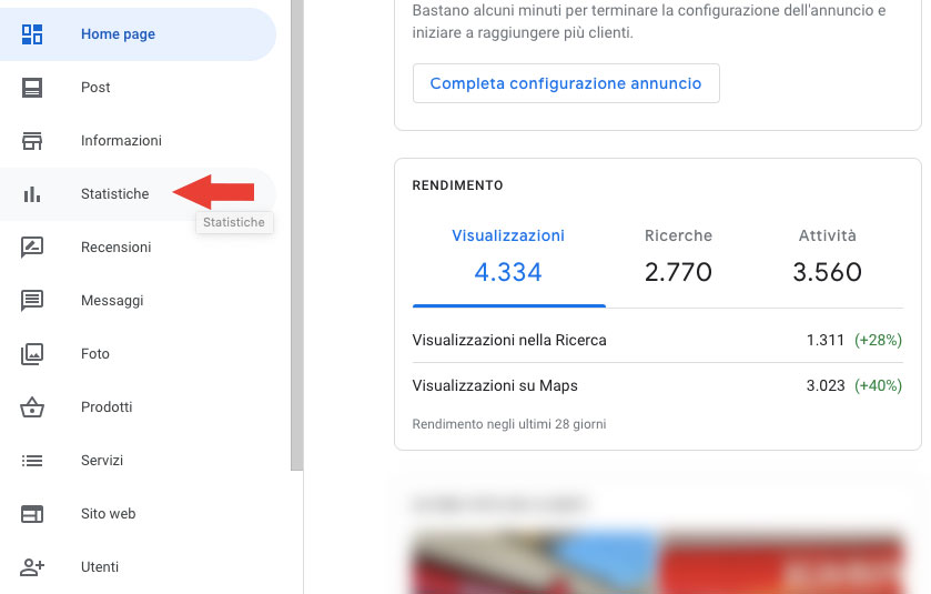 Google my business per vendere