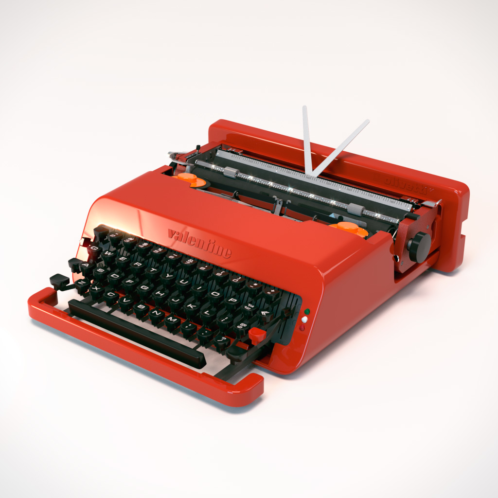 macchina da scrivere valentine