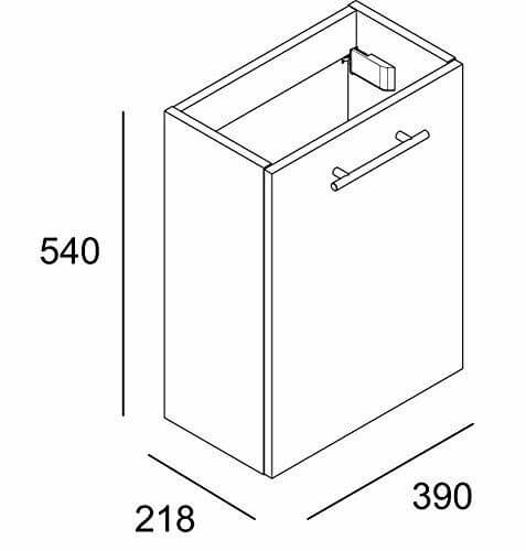 mobiletto bagno in legno