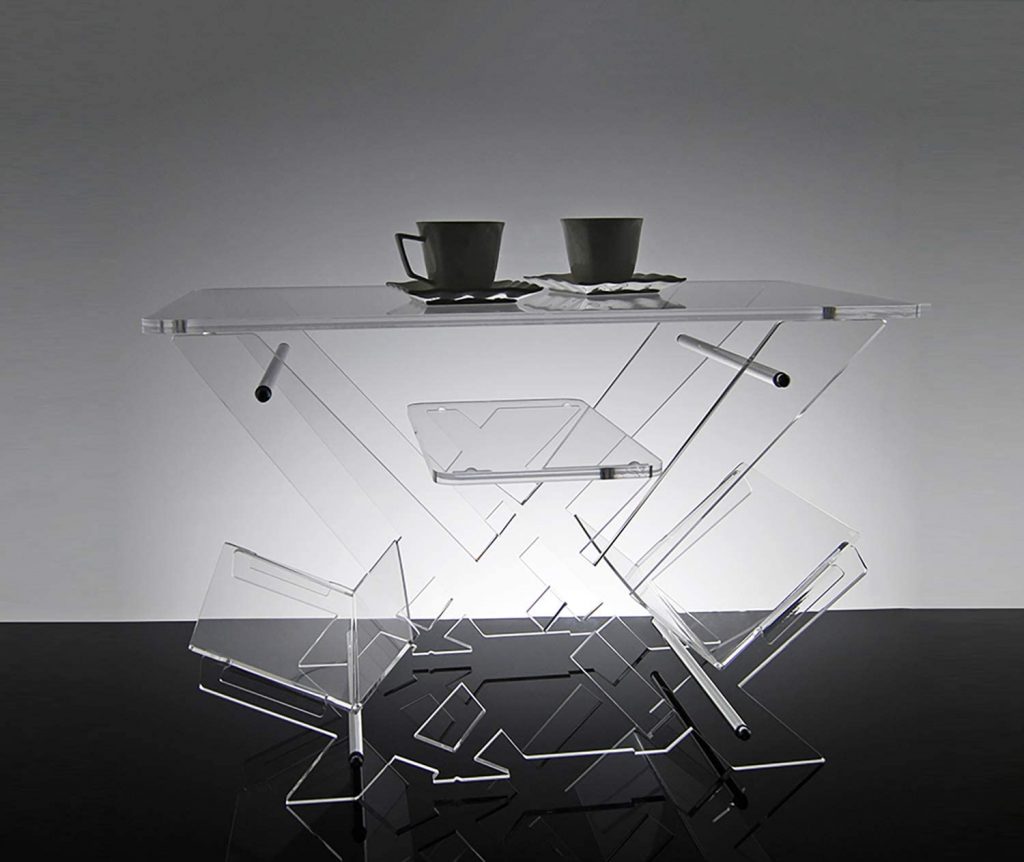tavolini in plexiglass