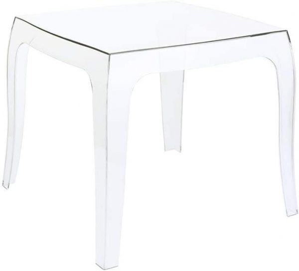 Tavolino Lato Divano in Plexiglass di Design Made in Italy