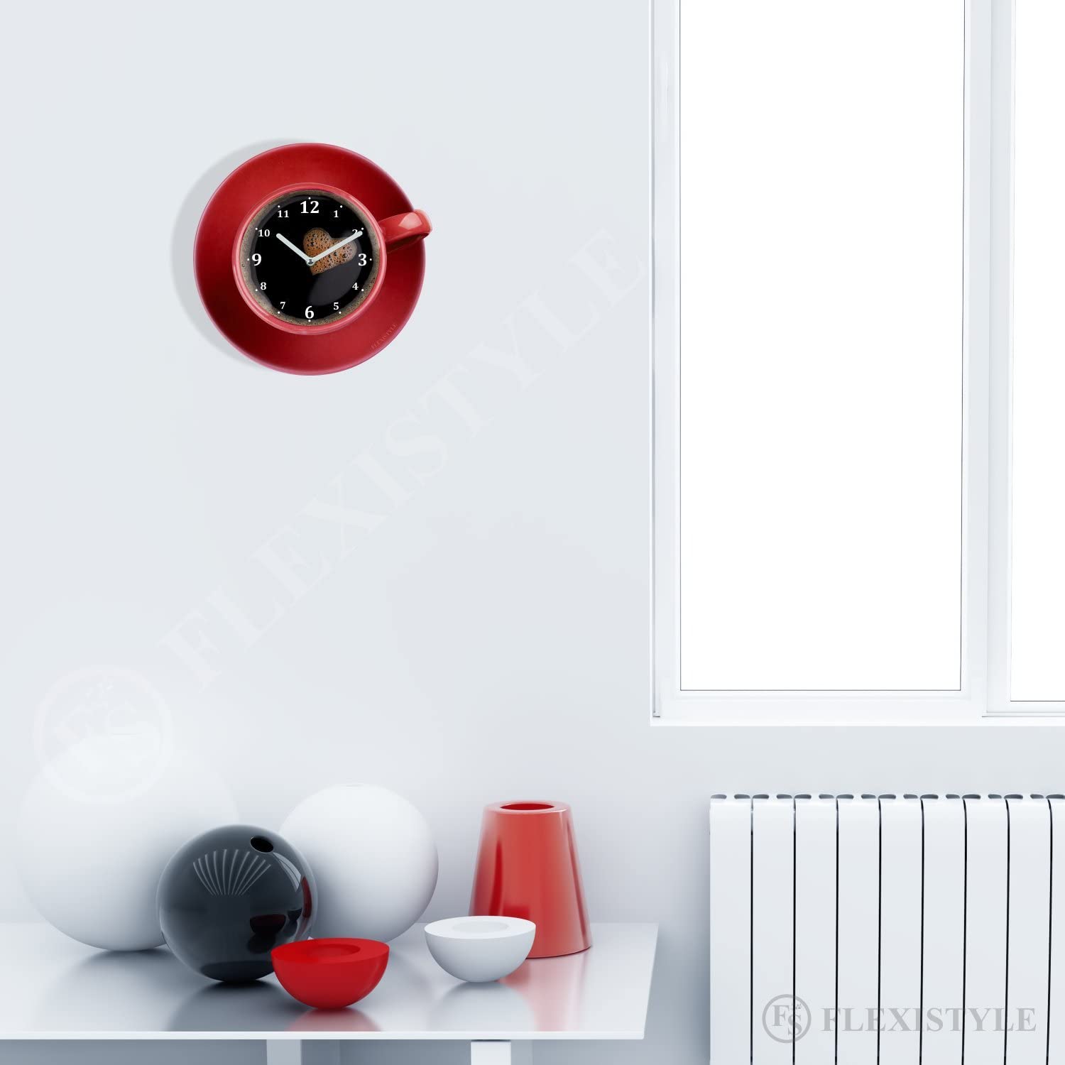 orologio design moderno in plexiglass