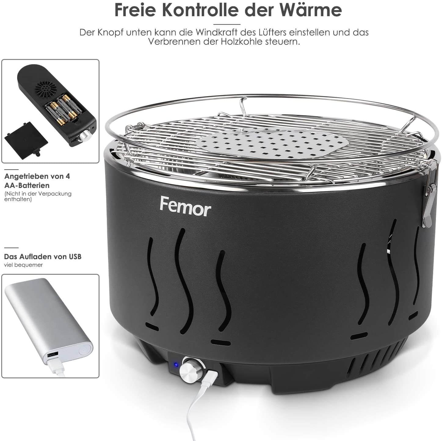 Barbecue Amazon Femor a carbone