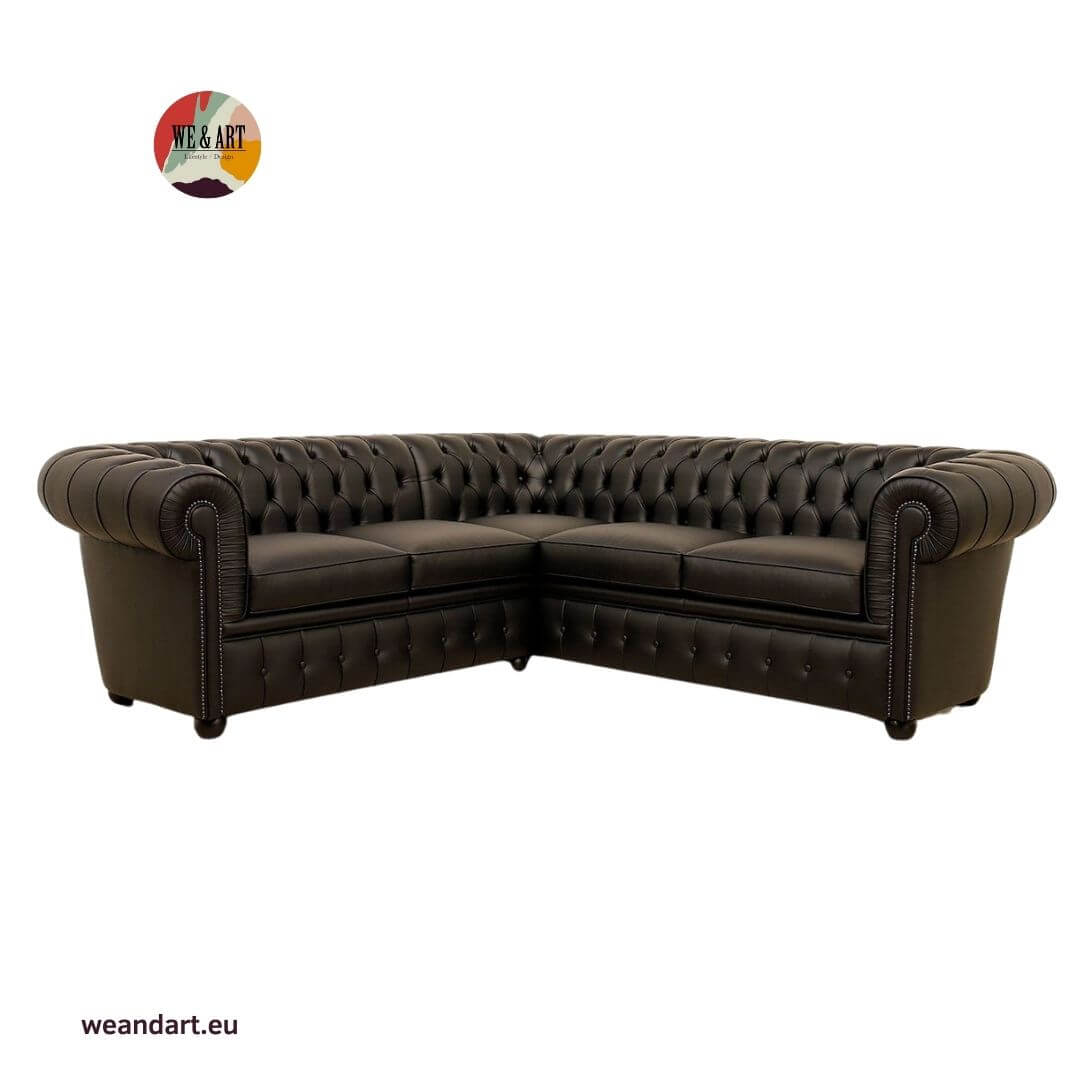 Chesterfield angolare nero