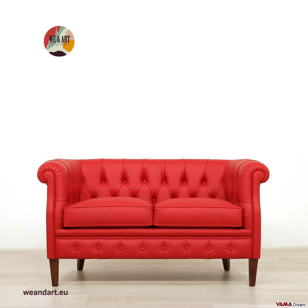Chesterfield moderno rosso